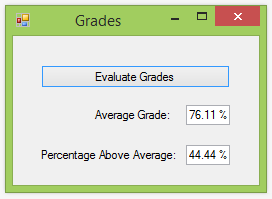 Average Grade Screenshot 2