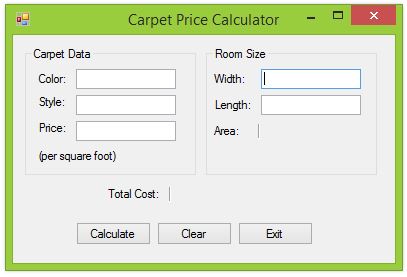 Carpet Price Calculator